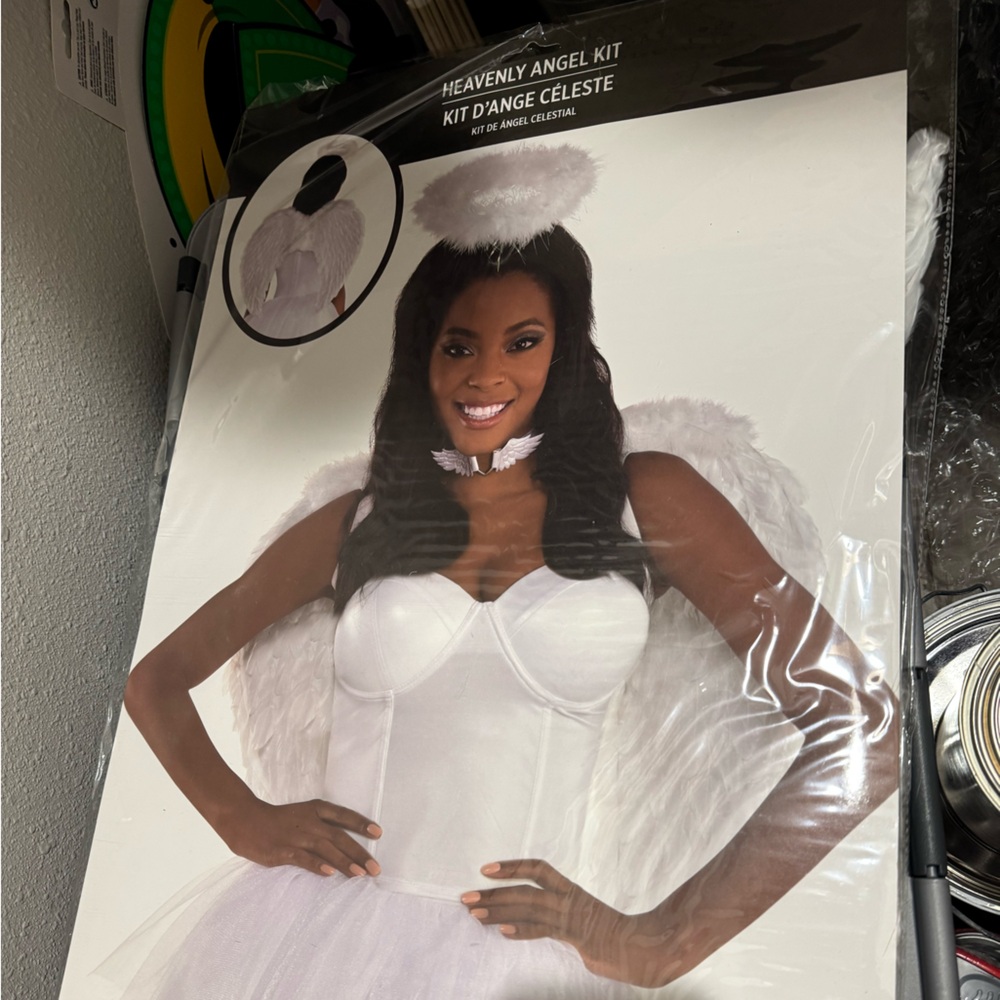 White Angel Costume with Wings
